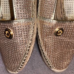 Michael Kors Pale Gold Espadrilles